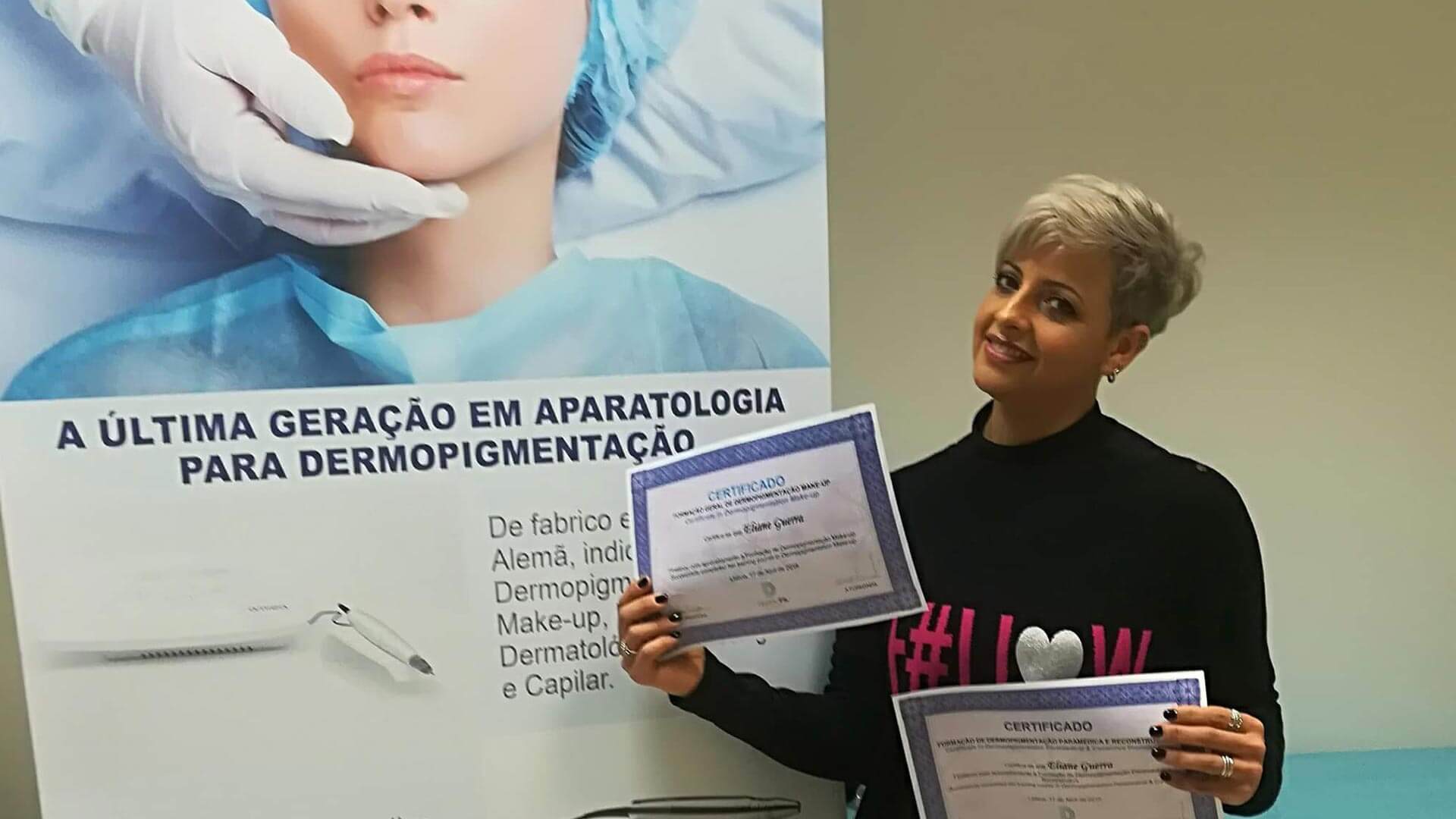 Formação geral de Dermopigmentação Makeup e Paramédica e Reconstrutiva
